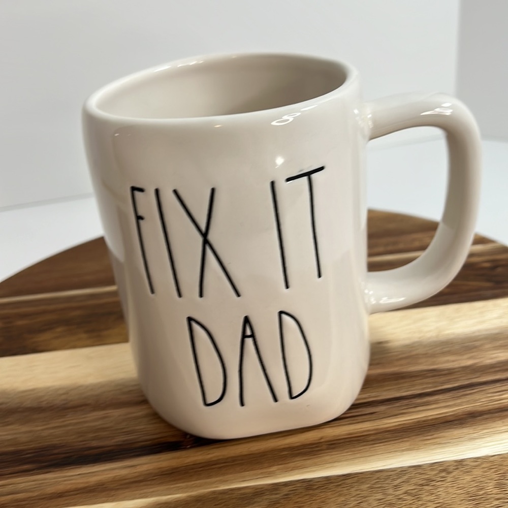 Coffee mug Rae Dunn Magenta “Fix It Dad” - Picture 8 of 9